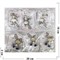 Брошь Кролики (BP-2519) металлическая со стразами 12 шт/упаковка - фото 189723