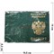 Обложка для паспорта кожзам с металлическими уголками - фото 190027