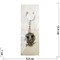 Брелок со стразами «сова металлическая» 12 шт/упаковка - фото 190128