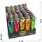 Зажигалка KKK 5 цветов WHF-018 пластмассовая 50 шт/упаковка - фото 190258