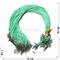 Шнурок гайтан 45 см 100 шт зеленый на шею - фото 190482