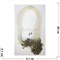 Гайтан шнурок 60 см прозрачный 100 шт в связке - фото 190518