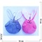 Брелок мягкий Заяц длинные ушки 15 см 12 шт/упаковка - фото 191148