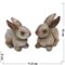 Кролики зайчики пара из полистоуна (NS-712) символ 2023 года - фото 192191
