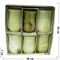 Набор из 6 стаканов 13 см (3х5) в картонной коробочке из оникса - фото 193651