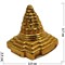 Пирамида из латуни малая 2,7x2,5 см - фото 193790