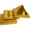 Пирамида из латуни из 3 частей средняя 3,7x4 см - фото 193799