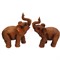 Пара слонов (NS-918) коричневые 14 см из полистоуна - фото 193832