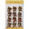 Брошь со стразами Котики под золото 12 шт/упаковка - фото 194709