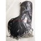 Гайтан шнурок 2 мм 50 см черный (J-160) толстый 100 шт/упаковка - фото 195511