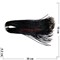 Шнурок гайтан из натуральной кожи черный 70 см 100 шт/уп - фото 196629