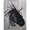 Гайтан черный толстый шнурок для креста 50 шт/уп под серебро - фото 199078