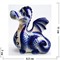 Символ 2024 Дракон гжель керамика «Гога» синий 11 см - фото 199409