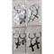 Брелок металлический крест цена за пару 12 пар/упаковка - фото 201034