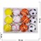 Брелок мячи спортивные 40 мм виды в ассортименте 12 шт/упаковка - фото 201054