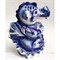Копилка Дракон из керамики роспись гжель синяя 17 см высота - фото 201904