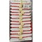 Браслет Крест деревянный светлый 12 шт/упаковка с красной ниткой - фото 202094