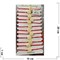 Браслет Крест деревянный светлый 12 шт/упаковка с красной ниткой - фото 202095