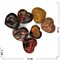 Сердца 3x3 см из натуральных минералов в ассортименте (цена за 1 шт) - фото 202521