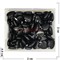 Сердце подвеска 2x2 см из черного агата (цена за 1 шт) - фото 202633