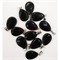 Семечка подвеска 1,5x2,5 см из черного агата (цена за 1 шт) - фото 202664