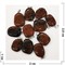 Подвеска кулон из коричневого обсидиана окатыш округлый (цена за 1 шт) - фото 202733