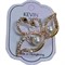 Брошь Лебеди с жемчужиной со стразами (BP-1243) металлическая 12 шт/упаковка - фото 203180