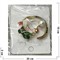 Брошь металлическая Листик Цветок Жемчужина со стразами 12 шт/упаковка (BP-2575) - фото 203262