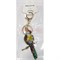 Брелок для ключей со стразами «попугай» с карабином 12 шт/упаковка - фото 203828