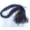 Гайтан шнурок для бижутерии креста нитка шамбала черная 70 см 100 шт/упаковка - фото 204394