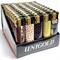 Зажигалка дешевая Unigold «рисунки узоры» пьезо 50 шт/упаковка - фото 204855