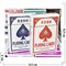 Карты игральные покерные 8298 колода 54 карты 100% пластик - фото 204931