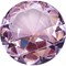 Кристалл «бриллиант» 8 см розовый - фото 205722
