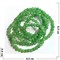 Браслет 6 мм из сахарного кварца цвет зеленый - фото 206434