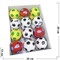 Мячик 60 мм из твердой резины «футбол» 24 шт/упаковка - фото 206599