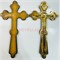 Крест деревянный (KN-377) светло-коричневый 12 шт/упаковка - фото 207569