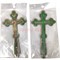 Крест деревянный (KN-377) зеленый 12 шт/упаковка - фото 207574