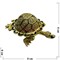 Шкатулка со стразами (656-2) черепаха 8 см длина - фото 215278