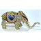 Слон длинный 20 см шкатулка со стразами (QF-8199) металлическая