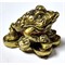 Жабка Фэншуй маленькая (KL-10) из полистоуна - фото 220514