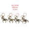 Брелок со стразами Лошадки (KLC-6235) с карабином 12 шт/упаковка - фото 222367