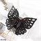 Краб для волос бабочка (DA-2738) черный пластмассовый 12 шт/упаковка - фото 222824 Краб для волос бабочка (DA-2738) черный пластмассовый 12 шт/упаковка - фото 222824