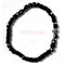 Браслет 6 мм черный с крестиком - фото 224306