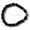 Браслет 10 мм черный с крестиком - фото 224316