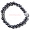 Браслет из гематита 8 мм с крестиком цвет металл - фото 224322