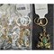 Брелок со стразами (B-111) Лягушка металлическая 12 шт/упаковка - фото 224461