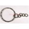 Кольцо для брелка 25 мм (B-171) с цепочкой цвет металл 1000 шт/упаковка - фото 225042
