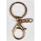 Кольцо для брелка 30 мм (KY-2770) с цепочкой и карабином цвет золото 500 шт/упаковка - фото 225054