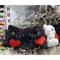 Брелок мягкий Котик сердце с золотой фурнитурой 12 шт/упаковка - фото 226672