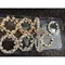 Браслет металлический (BR-1229) с крупными стразами-бриллиантами 12 шт/упаковка - фото 227380
